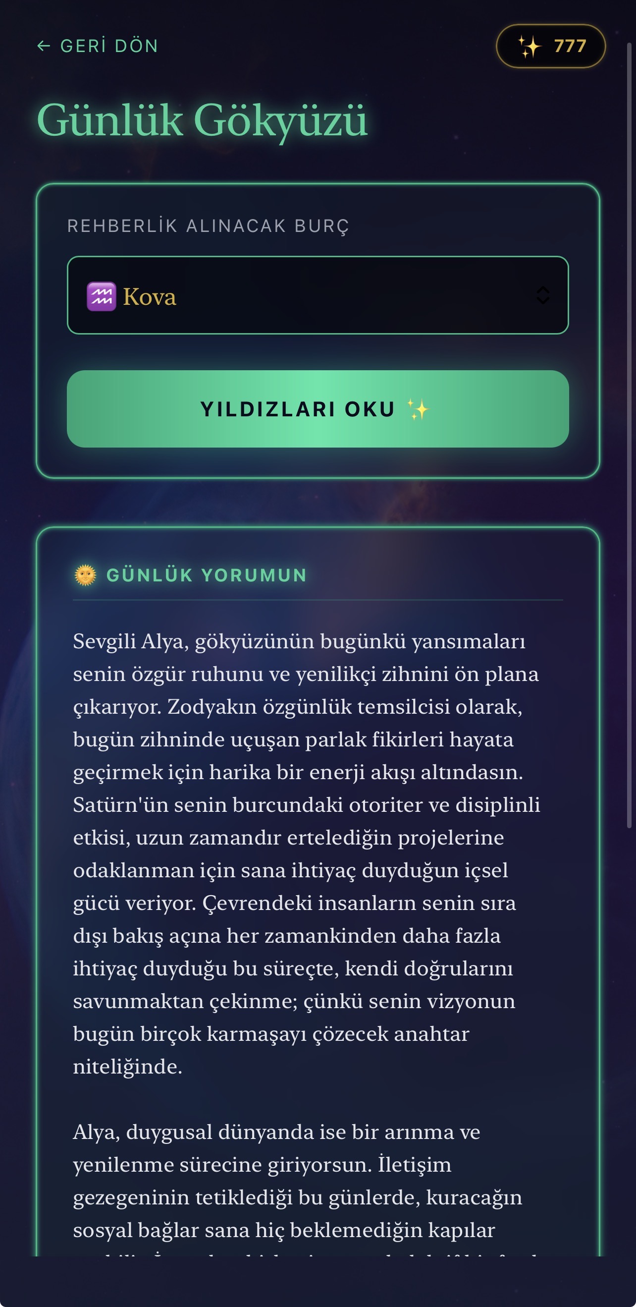 Günlük Burç
